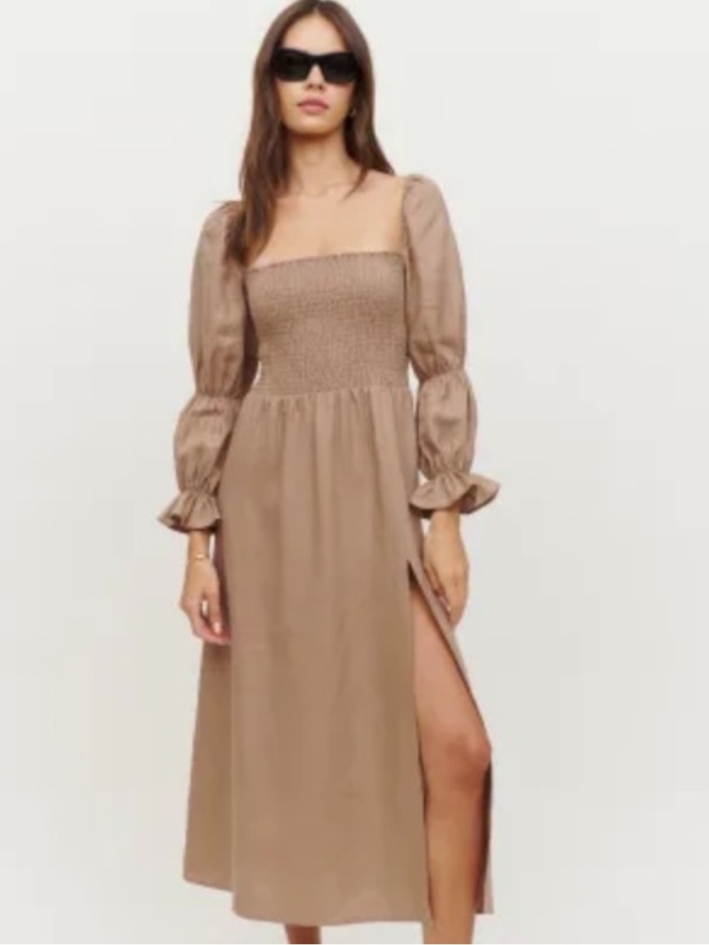 Reformation Hyland Linen Dress